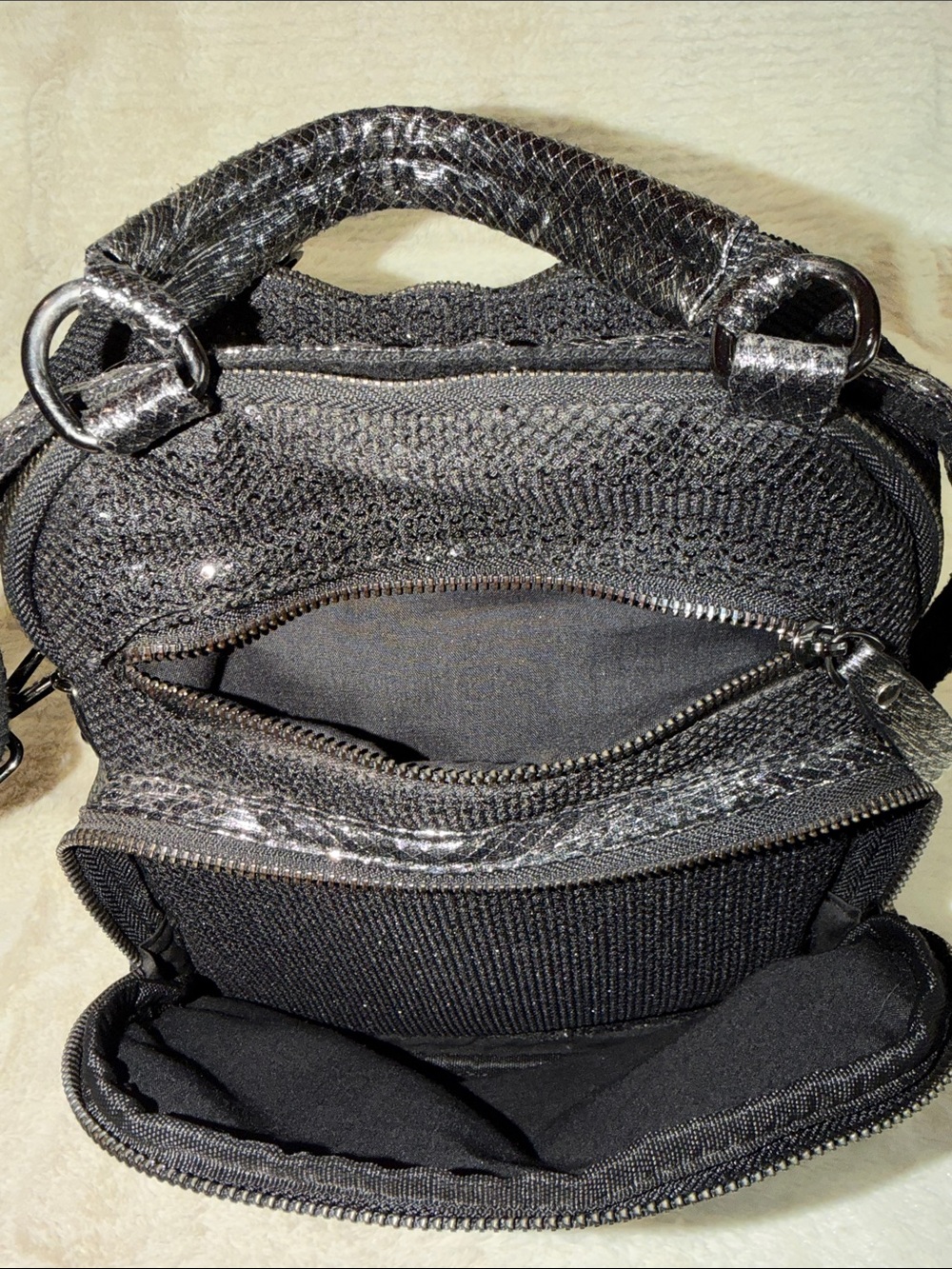 Black Sequin Crossbody Bag - Unbranded - Picture 4 of 7